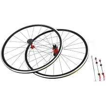 Road Bike Wheel 700C, Aluminum Alloy Road Bike Bicycle Front Rear Wheel im Brake Bike Wheelset Set for 7-11 Speed Bike Wheel