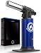 Kitchen {Culinary} Torch | Cooking Torch For Creme Brulee | Butane Blow Torch For Home & Pro Chefs | Safety Lock & Adjustable Flame | Free Bonus: Stand & 2 Recipe E-Books | By XPERTS FLAME. (BLUE)