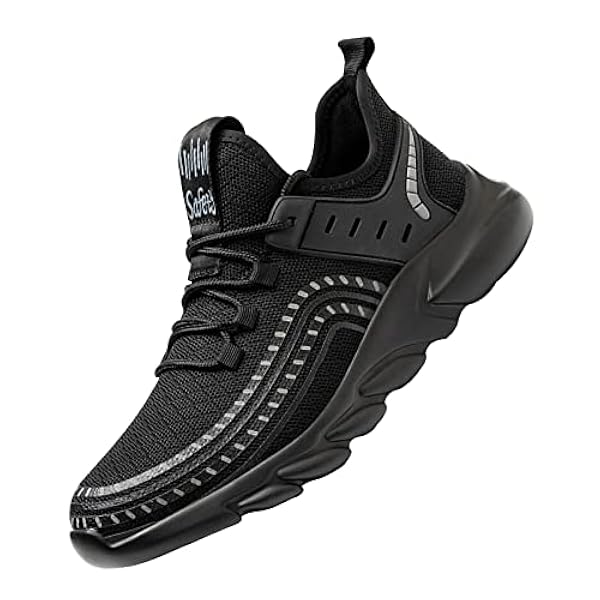 Veiligheidsschoenen Heren Werkschoenen,Veiligheidsschoenen Met Stalen Cap Beschermt De Voeten Tegen Vallende Of Rollende Voorwerpen,black▁45