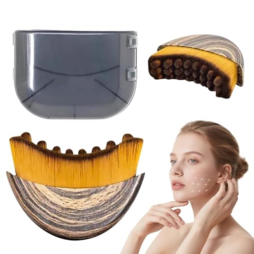 Image of 2026 New Lymphatic Contour Face Brush, Contour Face Brush for Lymphatic Drainage, Ergonomically Designed to Fit The Skin Precisely