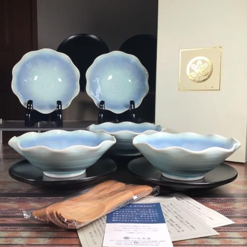 Tachiyoshi Seseragi Dessert Plate, Spoon Saucer, 15 Piece