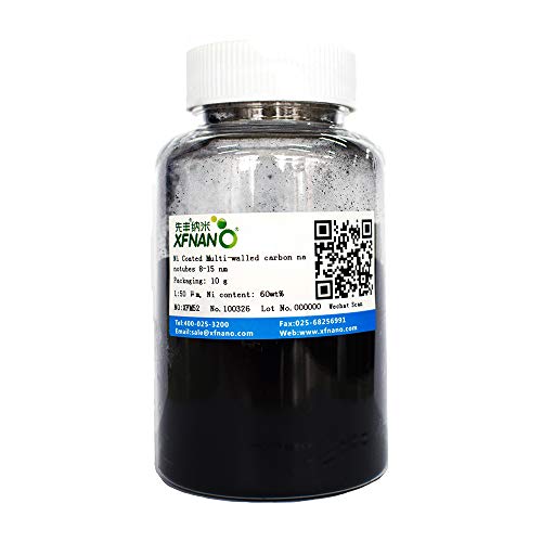 Ni Coated Multi Walled Carbon Nanotubes Powder 8-15nm MWCNTs 10gram-Same Day Priority Shipping