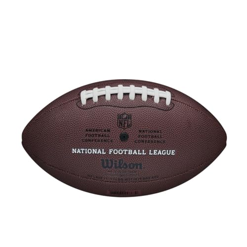 Wilson American Football NFL DUKE REPLICA, karışık deri, resmi boyut, kahverengi, WTF1825XBBRS
