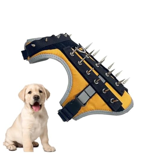 Adjustable Spiked Dog Vest for Protection
