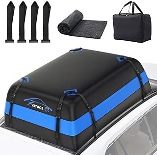 Vetoos 21 Cubic Feet Car Rooftop Cargo Carrier Bag, Soft Roof Top Luggage
