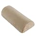 Repose-pieds Demi-cylindre en mousse à mémoire de forme avec housse amovible, coussin pour les pieds pour améliorer la posture assise, pied relaxant, lavable en machine, beige