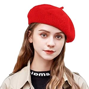 Tacobear Vrouwen Baret Hoeden Vintage Kunstenaar Franse Baret Wol Baret Cap Effen Kleur Warme Herfst Winter Baret Cap…