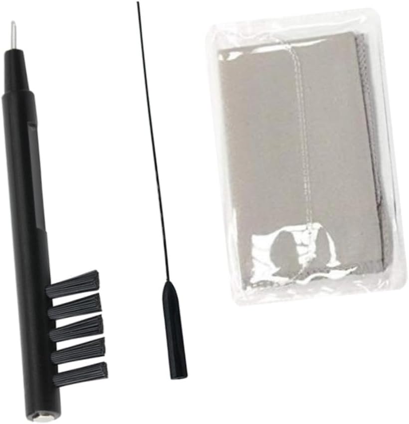 3pcs Multifunctional Hearing Aid Cleaning Kit Brush Rod Pipe Cleaners for Cleaning Random Color