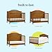 Davinci Charlie 4-in-1 Convertible Baby Crib - GREENGUARD Gold Certified Convertible Crib to Toddler Bed, Daybed, Full-Size Wooden Bed, Durable, 4 Adjustable Mattress Heights - Chestnut