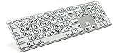 Logickeyboard Large Print Apple black on white keyboard compatible with Mac Os X v10 or later- LKBU-LPRNTBW-AM89-US