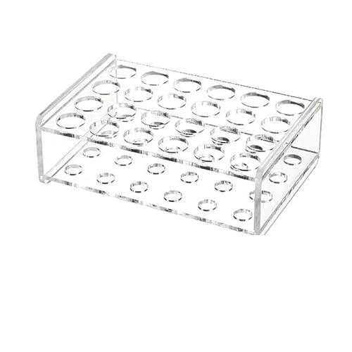 Acrylic Test Tube Rack, 24 Holes Test Tube Rack for 1.5ml Centrifuge Tubes School Lab