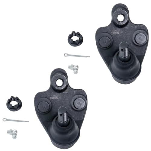 Image of Detroit Axle - FWD Front End 10pc Suspension Kit for 2003-2008 Toyota Matrix Pontiac Vibe 2004 2005 2006 2007, 2 Lower Control Arms, 2 Lower Ball Joints, 4 Tie Rods, 2 Sway Bar Links Replacement