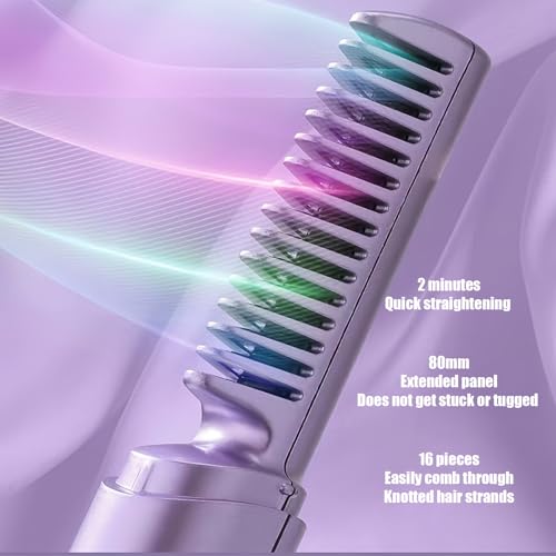 Cepillo alisador ergonómico para cabello miniatura 2
