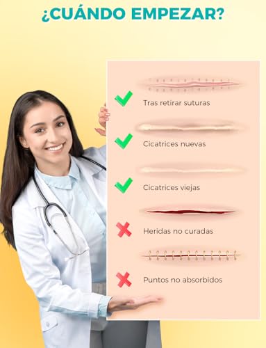 Miniatura 6 de Parches Cicatrizantes De Silicona 4x150 Cm - Médicos, Reutilizables - Para Cesáreas, Queloides - Transpirables E Impermeables