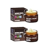 レチノールアンチエイジングシワ除去スキンファーミングクリーム、レチノールプレミアムアンチエイジングフェイスモイスチャライザー、女性用レチノールアンチリンクルクリーム、顔用リンクルクリーム。 (2pcs)