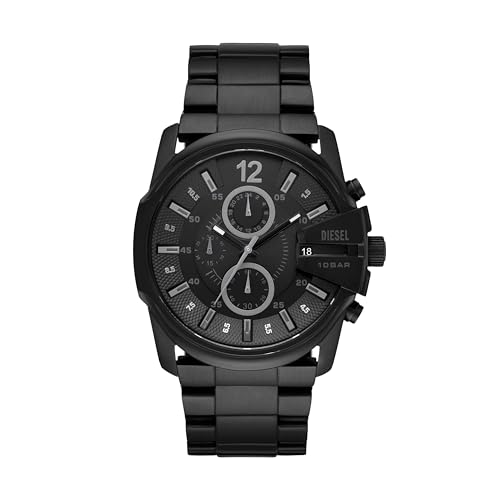 Diesel Men’s Master Chief Black Stainless Steel Watch