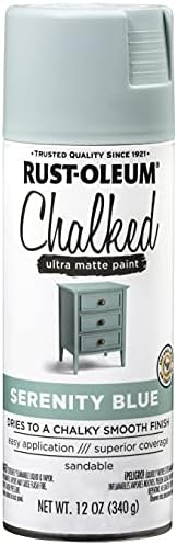 Rust-Oleum 302595 Series Chalked Ultra Matte Spray Paint, 12 Ounce (Pack of 1), Serenity Blue