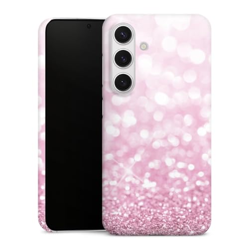 Coque Samsung S24 DeinDesign rose paillettes brillant protectrice