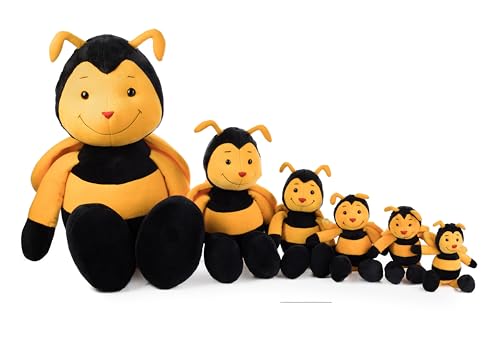 Plüsch Biene „Bine“ – Schaffer 4357 - Kuscheltier Biene - weich & flauschig - Stofftier für Babys & Kinder ab 0 Jahren – Waschbar - Größe M - 26 cm - gelb-schwarz