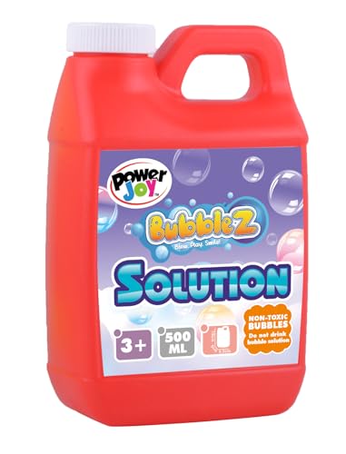 Power Joy Bubble Solution Gallon 500ml Giant Solution Bottle Refill Liquid Bubble Toys 3 Years +