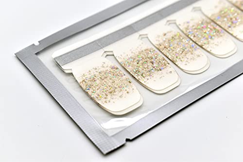 Bornbeauty 3Pcs Glitter Nail Wraps Polish Decal Strips With Nail File Adhesive Shine Nail Art Stickers Manicure Kits For Women Girls (4) #TOP6