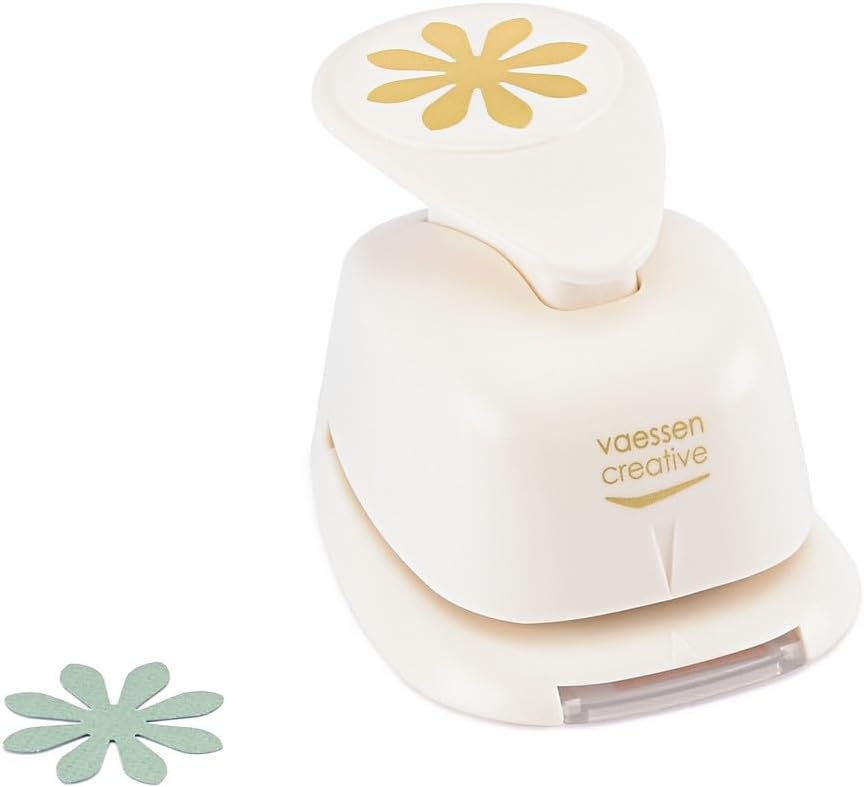 Vaessen Creative Craft Paper Punch Daisy Motive Puncher, Multi-Colour, Medium
