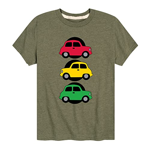 Instant Message - Traffic Light Cars - Toddler & Youth Short Sleeve Graphic T-Shirt