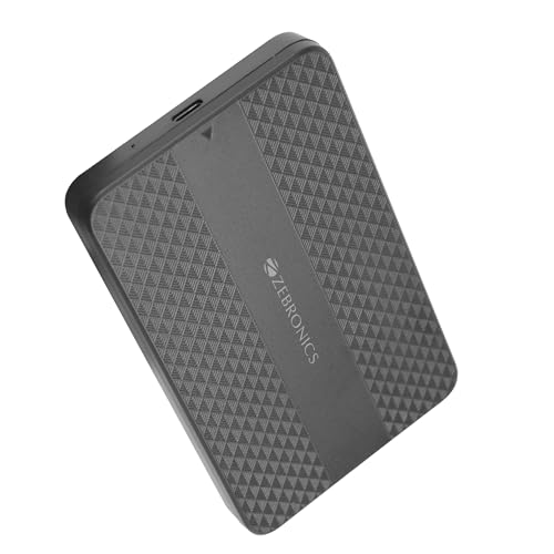 Zebronics 2.5" SSD/HDD Enclosure, Max. 6TB Storage, Upto 5Gbps Transfer Speed, Tool-Free Slide Design, Type-C 3.1 Gen 1 Connector, Windows, Mac, Linux Support (CSH501)