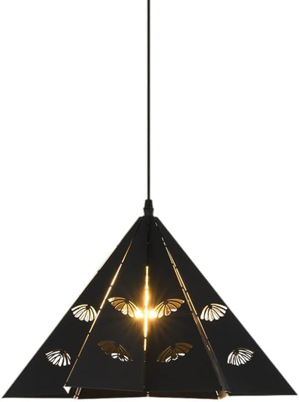 Luminaire décoratif V-intage E27 en métal noir pour salle à manger