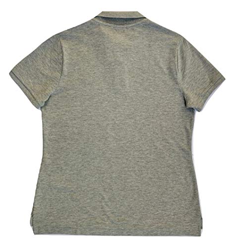 POLO RALPH LAUREN Women\'s Slim Fit Mesh Polo Shirt (L, TaylorHea)