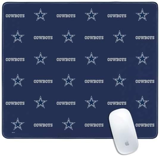 Skinit Extra Large Gaming Mouse Pad - Officially Licensed Dallas Cowboys Design with Stitched Edges, Waterproof, Non-Slip Rubber Base, Desk Mat for Keyboard & Mouse, 35.75" x 15.4" inches