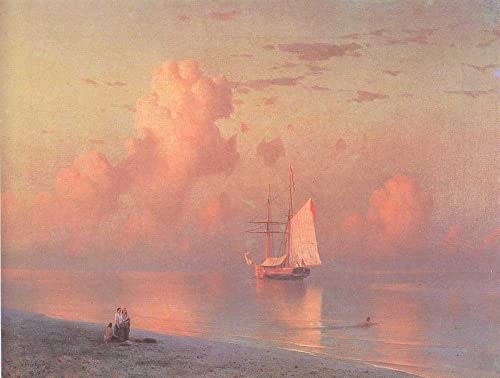 Affiche le coucher du soleil d'Ayvazovsky 60x90cm