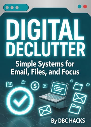 DIGITAL DECLUTTER Simple Systems for Email, Files, and Focus (DBC HACKS: The Life Optimization Series)