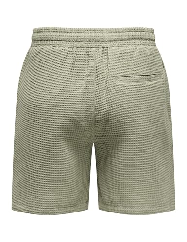 Short homme Only & Sons Onstel Savier Waffle en coton léger été