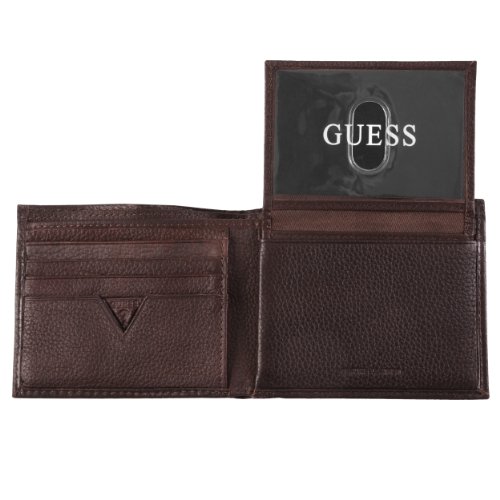 Guess Mens Textured Bi-Fold Passcase Wallet3