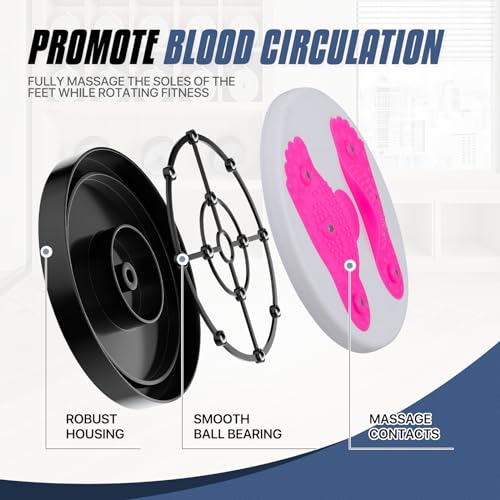 MADOG Ab Twister Board, disco de torção de cintura de 28 cm para exercícios aeróbicos, suave e silen