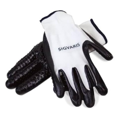 Sigvaris Accessories 592RPRX Latex-Free Unisex Donning Gloves for Practical & Protective Application of Compression Stockings, Socks, Hosiery, 1 Pair (Medium) Cover