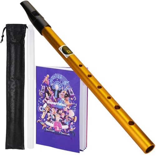VixxNoxx Irish Tin Whistle in D Key with Music Book