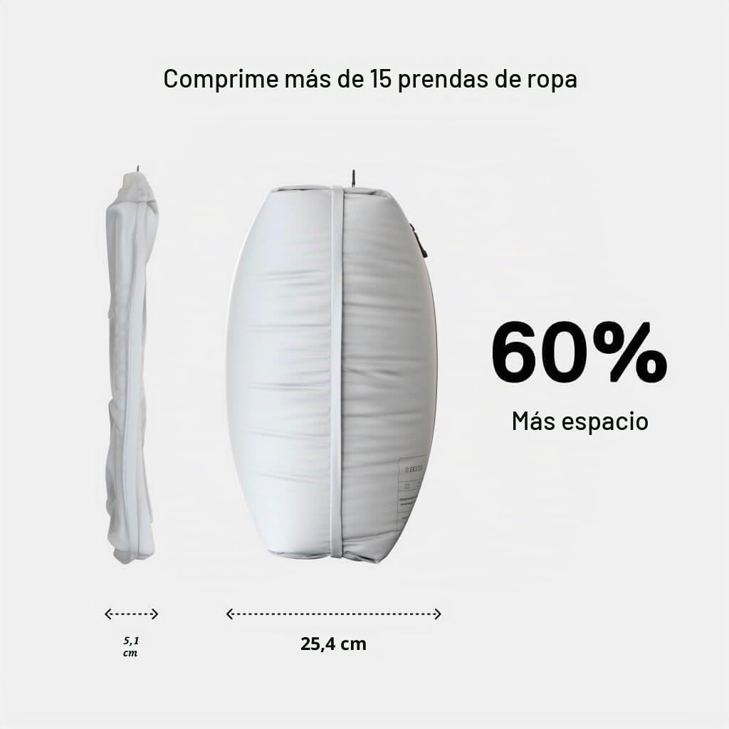 Ekster Kit de viaje al vacío – Bolsas de viaje modulares de almacenamiento y organización de compresión de nailon antiolor e impermeable, listas para TSA, bomba de vacío inalámbrica para más de 15