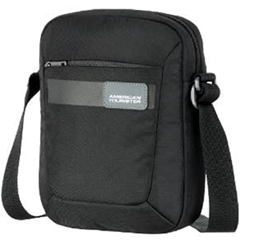 Image of American Tourister Unisex Kris 01 Vertical Sling Bag Cross Body Bag (Small, Black)