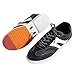ZHENSI Men's Bowling Shoes Athletic Leather Lace-Up Lightweight Breathable Buffer Fashion,Black,9.5