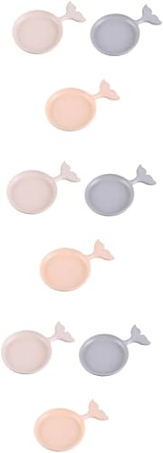 Healeved Platos de aperitivo de plástico Plato de aperitivo Plato de plástico para servir plato de bandeja de vajilla plato de postre Plato de fruta