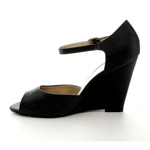 Nature Breeze Womens Melrose-01 Open Toe Sandals,Black,7.5 #TOP6