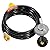 GasSaf 12 Feet Propane Regulator with Hose, Grill Regulator Hose for Weber Grills, Blackstone Griddles, Heater, Fire Pits and More