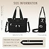 VOBUKE Handtasche Damen Groß Tasche Nylon Umhängetasche Große Wasserdichte Crossbody Bag mit Vielen Fächern Tote Bag Mittelgroß Schultertasche Damenhandtasche mit Breitem Gurt für Uni Schule Shopper #5