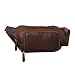 Produktbild STILORD 'Luke' Bauchtasche Leder Herren Vintage Gürteltasche Unisex Damen Hüfttasche für Reisen Festival Konzert Freizeit Echtleder Brusttasche, Farbe:Cognac - Dunkelbraun