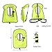 Iewroyt Swim Vest Inflatable Snorkel Vest for Adult Kid Swimming Jacket Safety for Diving Surfing Supplies Green 61 * 45cm