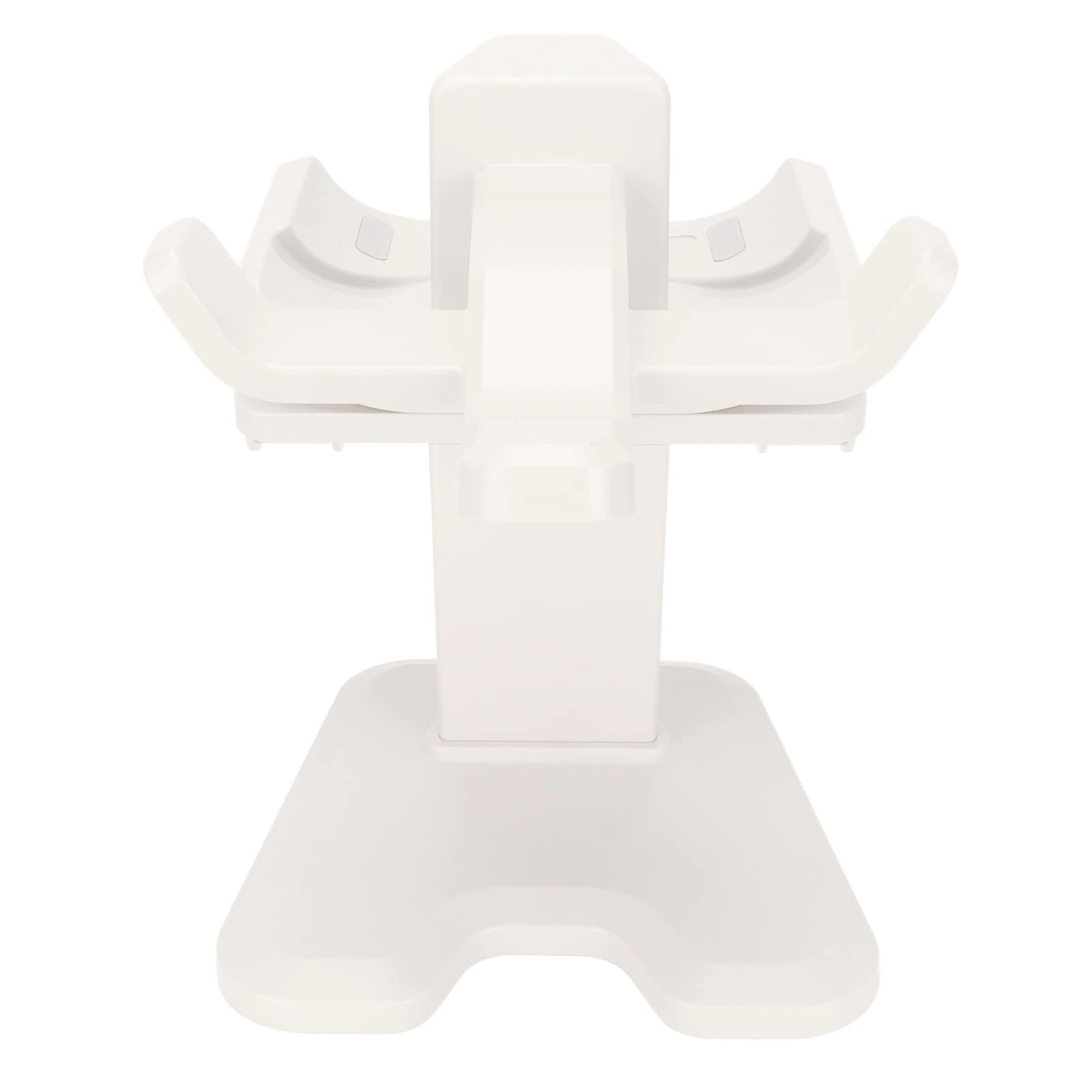 Supporto VR per Oculus 2, espositore per cuffie VR con spugna antiscivolo e base robusta, staffa salvaspazio per accessori VR e controller touch (bianco)