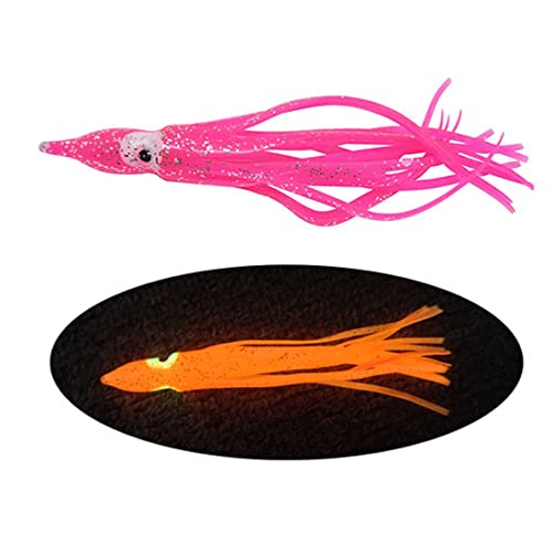 Fishing Squid Skirts Glow Lures Luminous Octopus SkirtsTrolling Lure...