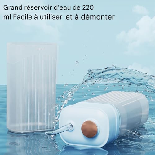 Hydropulseur nomade rechargeable 3 modes pour voyage et déplacements - 4